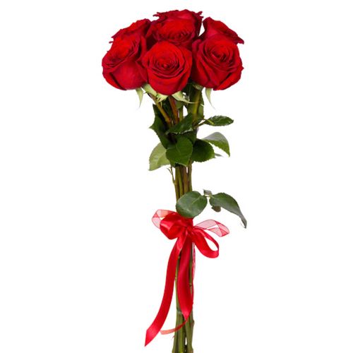 Купить 7 красных роз с доставкой по Зеленогорску